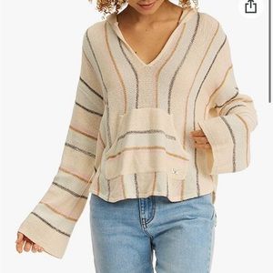 Billabong Women's Bonfire Hooded Baja Pullover Sweater